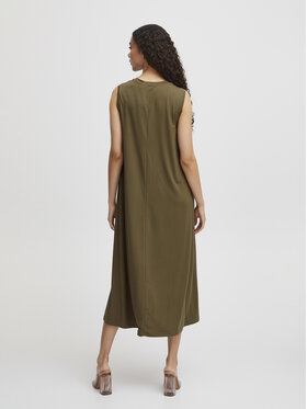 B.young Poletna Obleka 20813284 Khaki Loose Fit