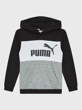 Puma Puma Mikina Essentials+ Colourblock 849081 Čierna Regular Fit