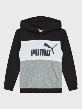Puma Puma Суитшърт Essentials+ Colourblock 849081 Черен Regular Fit