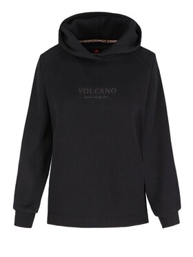 Volcano Volcano Bluza B-SPARKLE Czarny Regular Fit
