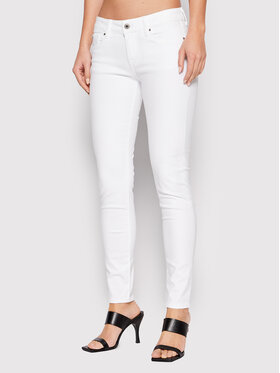 Pepe Jeans Pepe Jeans Hlače iz tkanine Soho PL211539U91 Bela Skinny Fit