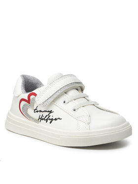 Tommy Hilfiger Tommy Hilfiger Sneakers Low Cut Lace-Up/Velcro Sneaker T1A4-32132-1374 S Blanc
