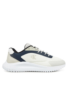 Calvin Klein Jeans Calvin Klein Jeans Sneakersy Eva Runner Low Mesh Mix YM0YM01185 Écru