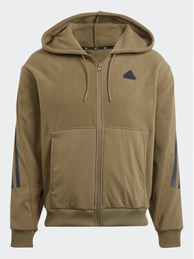 adidas adidas Bluza Future Icons 3-Stripes IJ8861 Zielony Loose Fit
