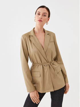 TWINSET TWINSET Švarkas 232TP2901 Smėlio Regular Fit