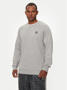 adidas adidas Majica dugih rukava Trefoil Essentials IX7677 Siva Regular Fit