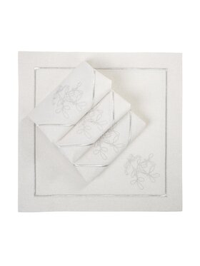 Roseberry Home Roseberry Home Serwetki Mistletoe Silverline Srebrny