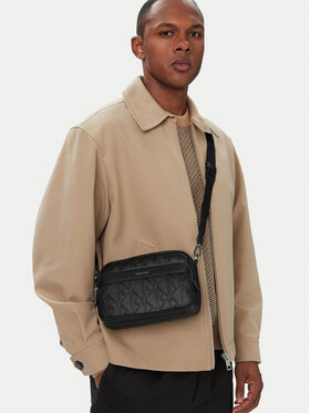 Calvin Klein Calvin Klein Maža rankinė Emblem Aop Deboss Camera Bag LV04D3563G Juoda