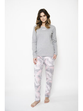 Italian Fashion Italian Fashion Piżama Aloe Szary Regular Fit