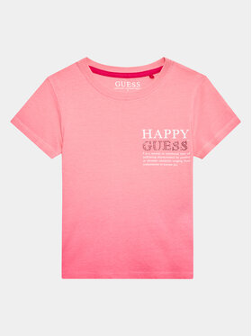 Guess Guess T-Shirt J3YI37 K8HM4 Ροζ Boxy Fit