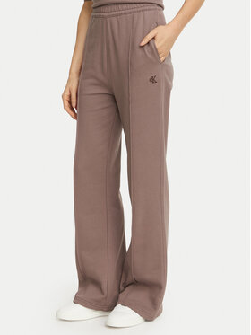 Calvin Klein Jeans Calvin Klein Jeans Spodnie dresowe Monogram LV047H220G Beżowy ciemny Regular Fit