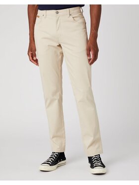 Wrangler Wrangler Spodnie materiałowe TEXAS SLIM Beżowy Slim Fit