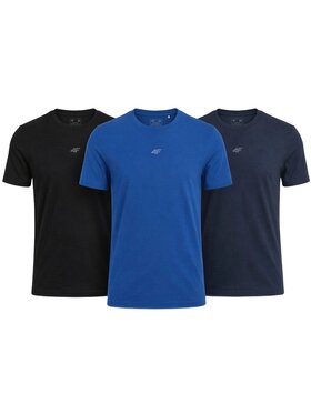 4F 4F T-Shirt Z-TTSHM3947-3-X Biały Regular Fit