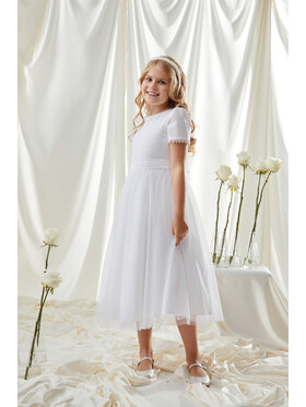 SLY SLY Sukienka 6SM-05A Biały Comfortable Fit