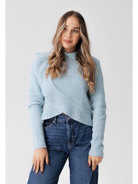 LAURELLA LAURELLA Sweter 6TU059 Niebieski Regular Fit