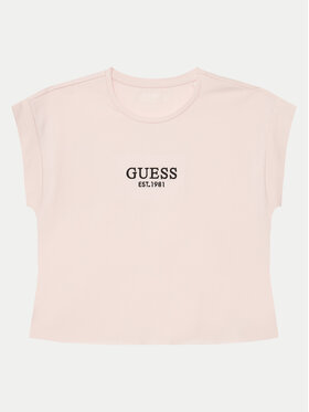 Guess Guess Póló J4BI34 J1314 Rózsaszín Boxy Fit