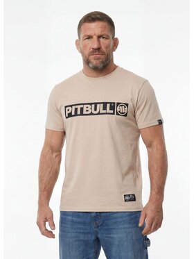 PITBULL PITBULL T-Shirt HILLTOP Beżowy Regular Fit