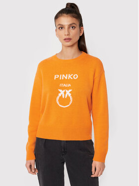 Pinko Pinko Πουλόβερ Burgos 1G17UC Y7Z4 Πορτοκαλί Regular Fit
