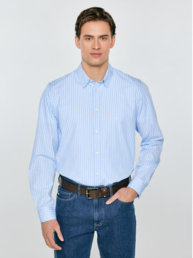 BIG STAR BIG STAR Koszula GIBINOR Niebieski Basic Fit