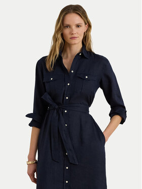LAUREN RALPH LAUREN LAUREN RALPH LAUREN Φόρεμα πουκάμισο 200P13684002 Σκούρο μπλε Regular Fit