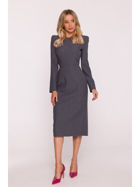 Stylove Stylove Sukienka wieczorowa S412 Szary A-Line Fit