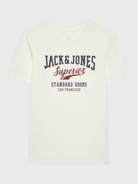 Jack&Jones Junior Jack&Jones Junior T-Shirt Logo 12213081 Beżowy Regular Fit