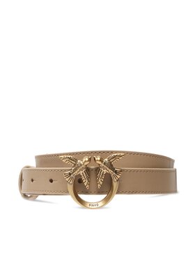 Pinko Pinko Moteriškas Diržas Love Berry H2 Belt PE 23 PLT01 100143 A0F1 Smėlio