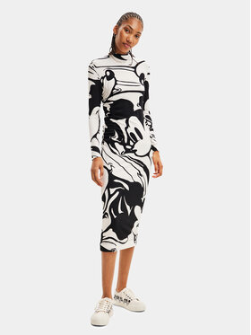 Desigual Desigual Robe de jour 23WWVK65 Blanc Slim Fit