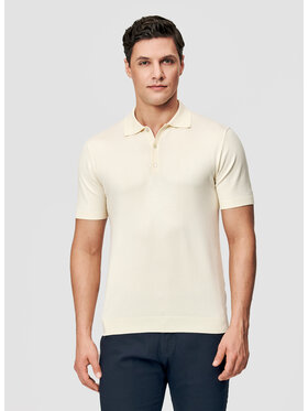 Pako Lorente Pako Lorente Polo P26SF-TX-005 Beżowy Classic Fit