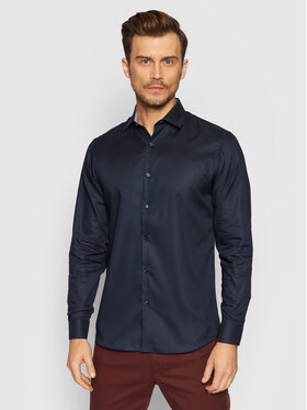 Selected Homme Selected Homme Cămașă New Mark 16058640 Bleumarin Slim Fit