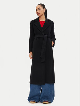 MAX&Co. MAX&Co. Вовняне пальто Longrun 2428016034200 Чорний Regular Fit