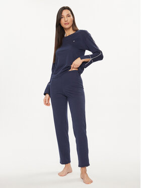 United Colors Of Benetton United Colors Of Benetton Pidžama 3Y5E3P02P Tamnoplava Relaxed Fit