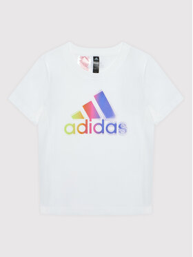 adidas adidas T-shirt HE0039 Bijela Regular Fit
