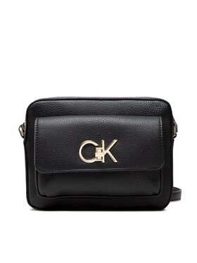 Calvin Klein Calvin Klein Ročna torba Re-Lock Camera Bag With Flap Pbl K60K609397 Črna