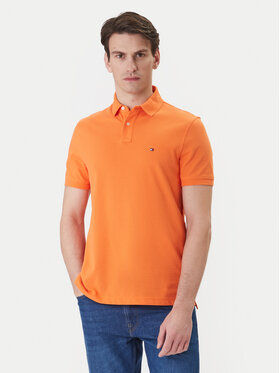 Tommy Hilfiger Tommy Hilfiger Polo majica 1985 MW0MW17770 Oranžna Regular Fit
