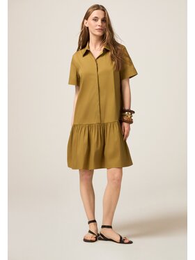 Oltre Oltre Sukienka codzienna 7369R104907N025 Zielony A-Line Fit
