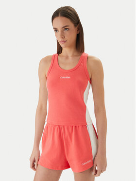 Calvin Klein Swimwear Calvin Klein Swimwear Top LV00Q61152 Różowy Slim Fit