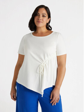 Fiorella Rubino Fiorella Rubino T-Shirt G00AL008717N011 Biały Regular Fit