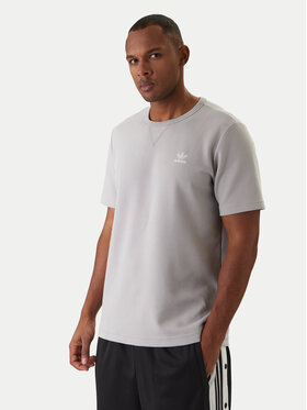 adidas adidas T-shirt Trefoil Essentials Waffle KE1203 Siva Regular Fit