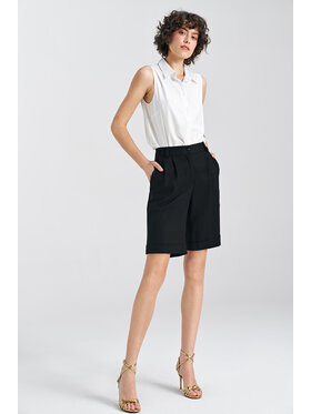 NIFE NIFE Szorty materiałowe SD86 Czarny Relaxed Fit
