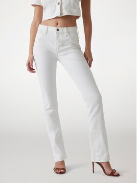Guess Guess Jeansy 175509 Biały Relaxed Fit