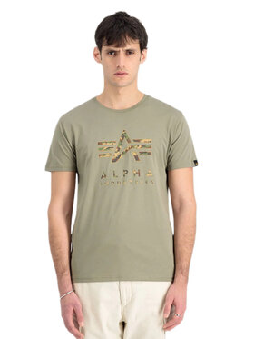 Alpha Industries Alpha Industries T-Shirt AI.146506-11 Beżowy Regular Fit