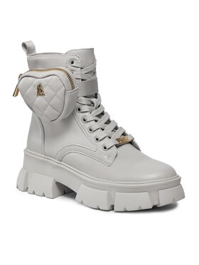 Steve Madden Steve Madden Schnürstiefeletten Tanker-H Bootie SM19000035 SM19000035-287 Écru
