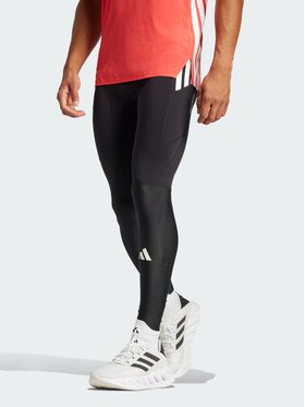 adidas adidas Legginsy Adizero Running Czarny Fitted Fit