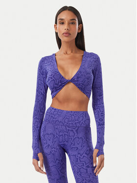 adidas adidas Tricou tehnic Primelift Workout Snake Twist Reversible Long Sleeve T-Shirt KT4022 Violet Slim Fit