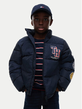 Tommy Hilfiger Tommy Hilfiger Bunda pro přechodné období KB0KB10616 Tmavomodrá Regular Fit