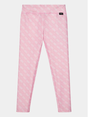 Guess Guess Leggings J4RB02 MC01P Ružičasta Slim Fit