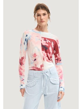 Desigual Desigual Sweter JERS_COPENHAGUE Różowy Casual Fit