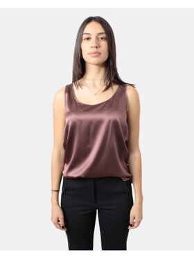 Max Mara Leisure Max Mara Leisure Φανέλα 9936317448458 Καφέ Regular Fit