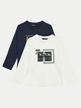 Mayoral Mayoral Набір з 2 блузок 7090 Cиній Regular Fit